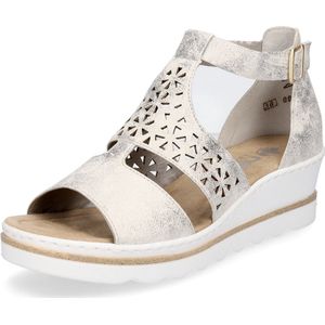 Rieker dames sleehak beige goud