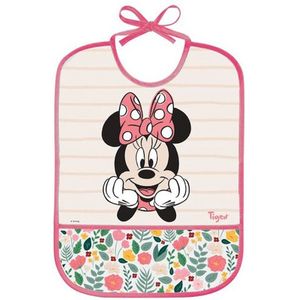 Tigex | Waterdichte Slabbetje | Disney Minnie | Roze | 6 m+ Roze