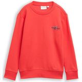 TOM TAILOR - Sweatshirt - Rood - Effen - Lange Mouw