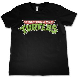 Teenage Mutant Ninja Turtles TMNT Classic Logo Kids T-Shirt Kinder Black-6 Jahre