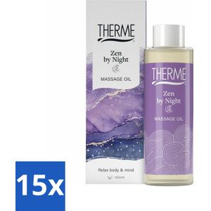 Therme - Zen by Night - Massageolie - Hydraterend - Verzorgend - 125ml - Bulkverpakking - 15 stuks