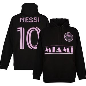 Miami Messi 10 Team Hoodie - Zwart - S