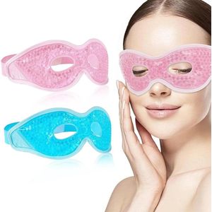 Verkoelend Oogmasker 2 stuks - Gel Oogmasker voor Warme en Koude Therapie - Verstelbaar Elastiek - Thuis, Kantoor, Reis