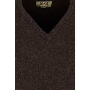 William Lockie - Pullover - Donkerbruin - Lamswol