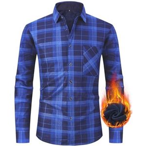 Geruit flanellen overhemd voor heren - Warm en comfortabel thermohemd met lange mouwen