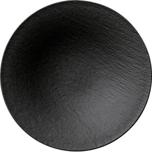 Villeroy & Boch - Rock Black - CADEAU tip - Diep Coupe Bord - Pasta bord - Salade bord - 29.0 cm - Mat Zwart - Set van 12