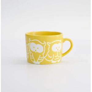 Tokyo Design Studio - Kawaii - Uilenmok - Geel - 8x6cm