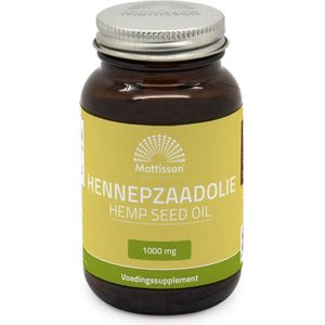 Mattisson - Biologische Hennepzaadolie 1000mg - 60 capsules