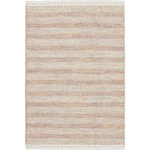 Handgeweven laagpolig vloerkleed Jaipur - Wol - Beige - 200x290 cm