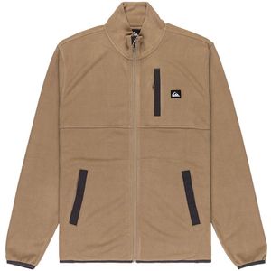 Quiksilver - No Destination - Fleece - Bruin - Met Volledige Rits