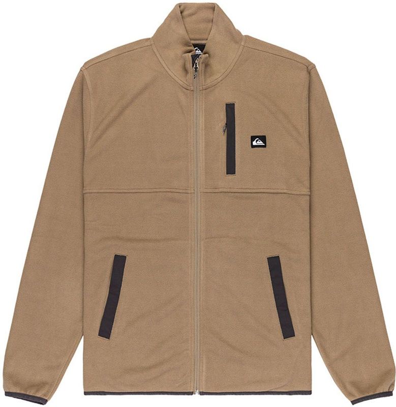 Quiksilver - No Destination - Fleece - Bruin - Met Volledige Rits