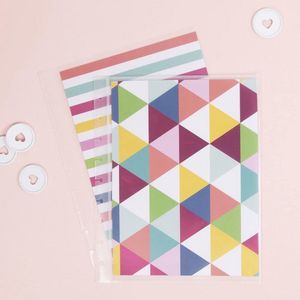 Transparante kunststof hoezen voor gepersonaliseerde planners met 9 ringen - 19,8 x 24,2 cm