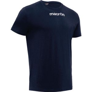 Macron - MP 151 - T-shirt - Navy Blauw/Wit - 100% Katoen