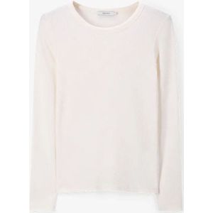 Sissy-Boy - Rib Top - Wit - Lange Mouwen - Regular Fit