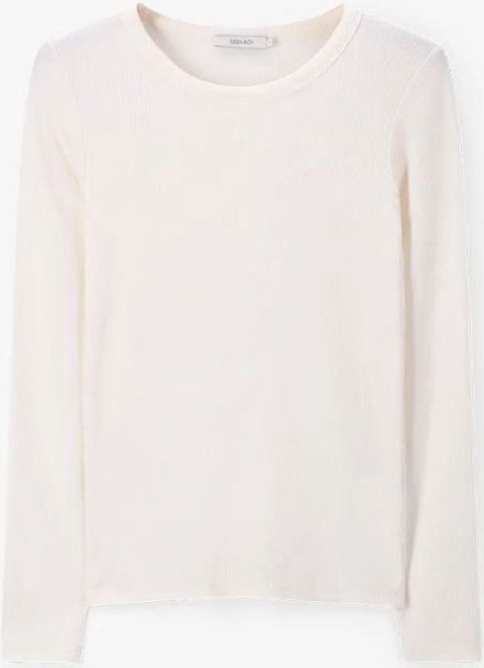 Sissy-Boy - Rib Top - Wit - Lange Mouwen - Regular Fit