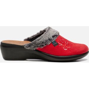 Fly Flot Pantoffels rood Textiel - Dames - Maat 40
