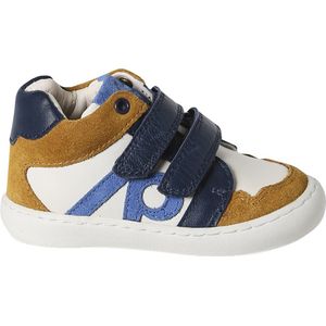 Vertbaudet - Leren Sneakers - Veelkleurig - Met Klittenband