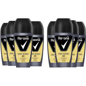 Rexona Deo Roller Men - Sport Defence - Voordeelverpakking 8 x 50 ml