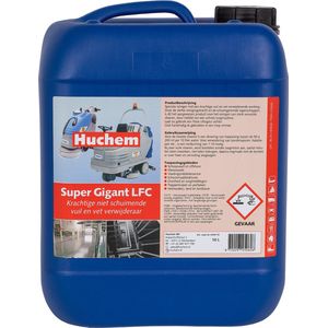 Vloerreiniger | Super Gigant LFC | 10 L | Geconcentreerde Vloerreiniger & Ontvetter voor Schrob-/Zuigmachines
