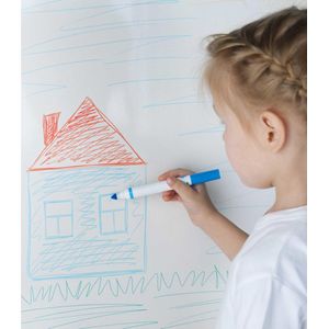 Decoratie plakfolie whiteboard 45 cm x 1,5 meter zelfklevend - Decoratiefolie - Meubelfolie