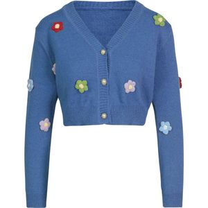 Kinder Haarband met Glitter Bloem Wit