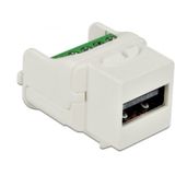 USB-A - Keystone Module - Wit - USB2.0 - Terminal Block