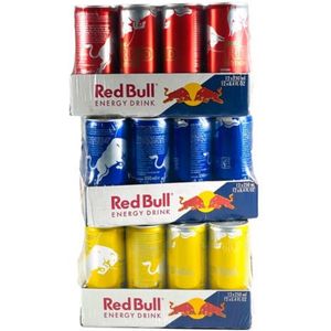 1x Redbull Red Edition /1x Redbull Blauw /1x Redbull Geel