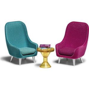 Lundby - Poppenhuis Fauteuils - Stoelenset