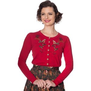 Dancing Days - Rockin Robin Cardigan - S - Rood