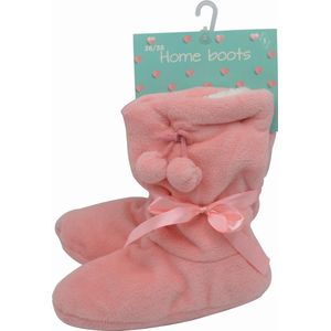 Huis sloffen / pantoffels - zacht comfortabele homeboots met ANTI-SLIP - roze- maat 35/38 - extra zacht