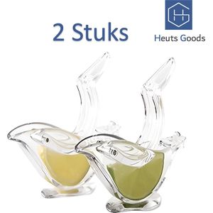Heuts Goods - LUXE Citruspers 2 Stuks - Citroenpers - Citruspers handmatig - Limoenpers - Lemon squeezer - Decoratieve citroenpers - - Vaatwasserbestendig - Leuke Tafel Accessoire - 2 Stuks