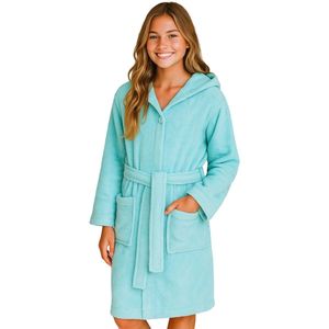 Unyqoos® Zachte katoenen badjas met capuchon voor kinderen in diverse kleuren