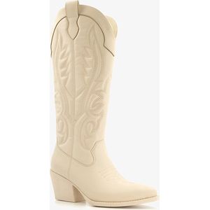 Blue Box dames crème cowboy western boots - Beige - Maat 37