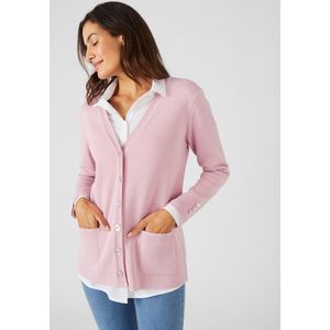 Damart - Gebreid vest milano - Roze - XS