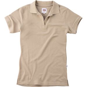 Workwear Damespolo 'Susa' met korte mouw Naturel - L