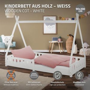 Lexium Grondbed - Peuterbed - Kinderbed - Bedhuisje - Huisbed - Grondbed Peuter - Laag Bed - Vloerbed