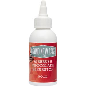BrandNewCake® Airbrush Chocolade Kleurstof Rood 75ml - Eetbare Voedingskleurstof - Kleurstof voor Chocolade - Taartversiering