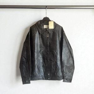Imitation leather Bomber jacket