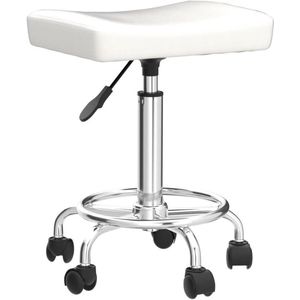 Draaibare Kruk - Rolling stool Rocking chair Work stool with adjustable backrest Swivel Stool