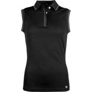 HKM Poloshirt Catherine Mouwloos - maat L - black