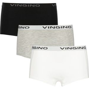 Vingino - Hipster GIRL 3-Pack Black-Grey - Maat: 98-104