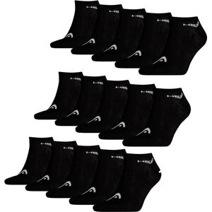 HEAD - Sneaker Sokken - Zwart - 15 Paar - Unisex