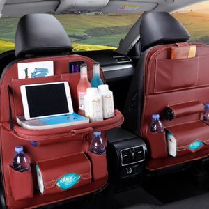 LuxeBass Autostoel Organizer Stoelorganizer (bordeauxrood)- Auto Organizer - Car Seat Organizer - LB479