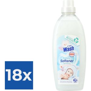 At Home Wasverzachter Sensitive 750 ml - Voordeelverpakking 18 stuks