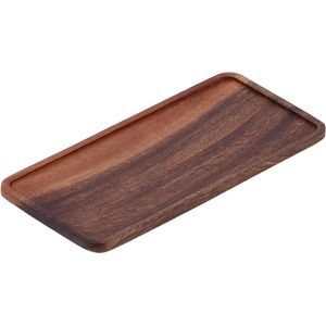 Theeservies Dienblad - Walnoot - 98x47x05 Inch - Aanrecht Organisator - Decoratieve Dienbladen - Koffie Thee Platter - Voor Thuis Hotel Koffiewinkel