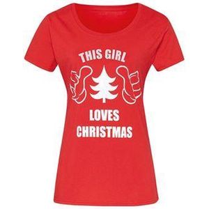 This girl loves christmas t-shirt *XXL