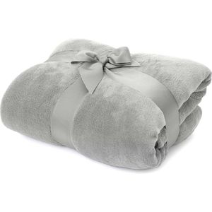 Lumaland knusse deken - 150x200cm - Sofa deken & sprei - Lichtgrijs