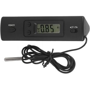 LCD digitale thermometer met sonde voor koelkast, kamer en vriezer - Elektronische temperatuurmeter voor binnen en buiten