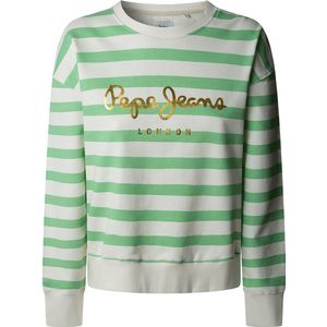 Pepe Jeans - Ronde Hals Sweater - All-Over Strepen - Katoen/Polyester