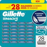 Gillette Mach3 Base Scheermesjes Voor Mannen - 28 Gillette Navulmesjes